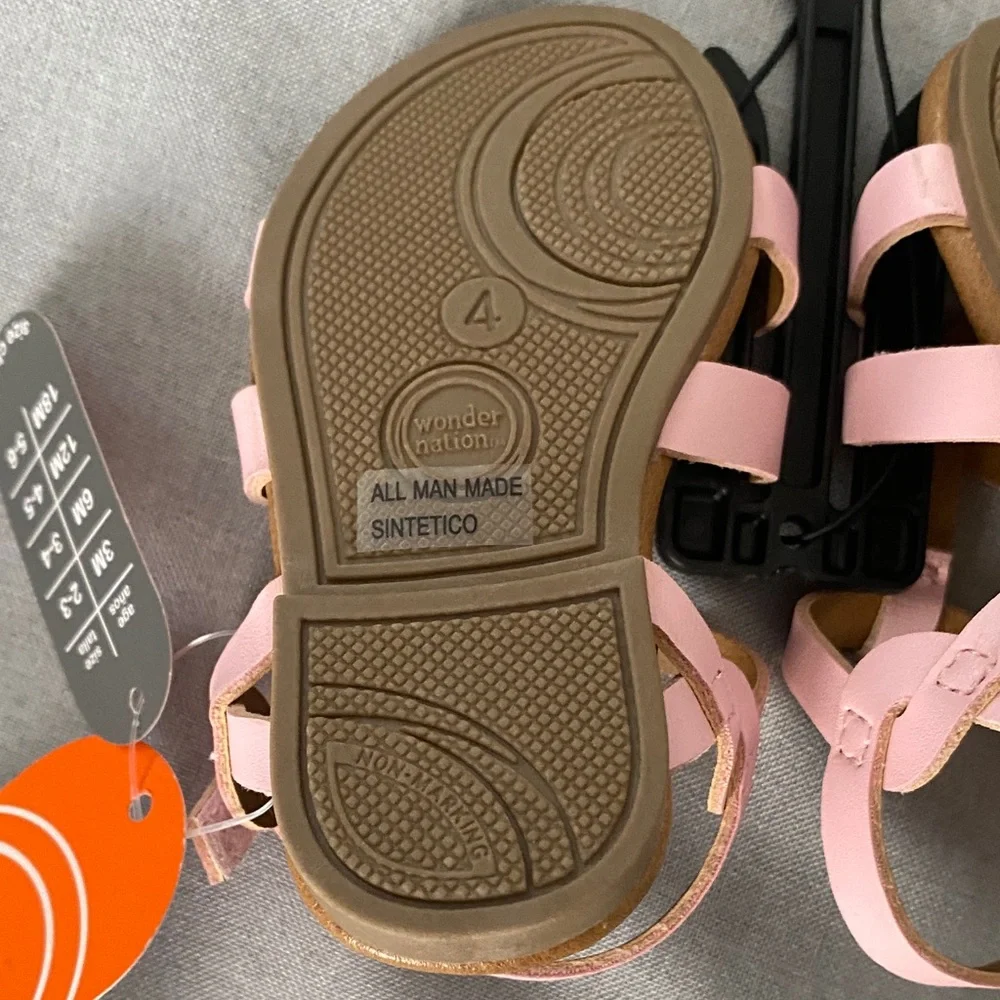 Wonder Nation Light Pink Kids Sandals